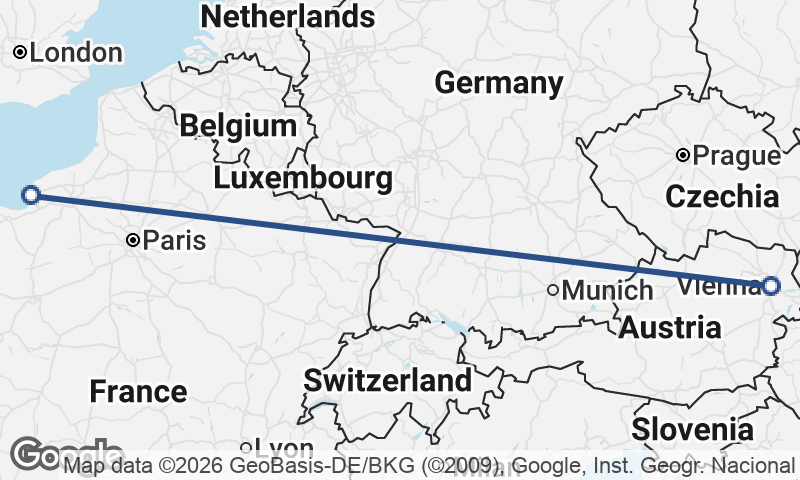 Vienna to Le Havre