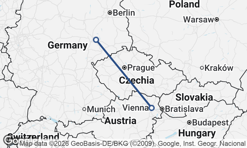Vienna to Leipzig