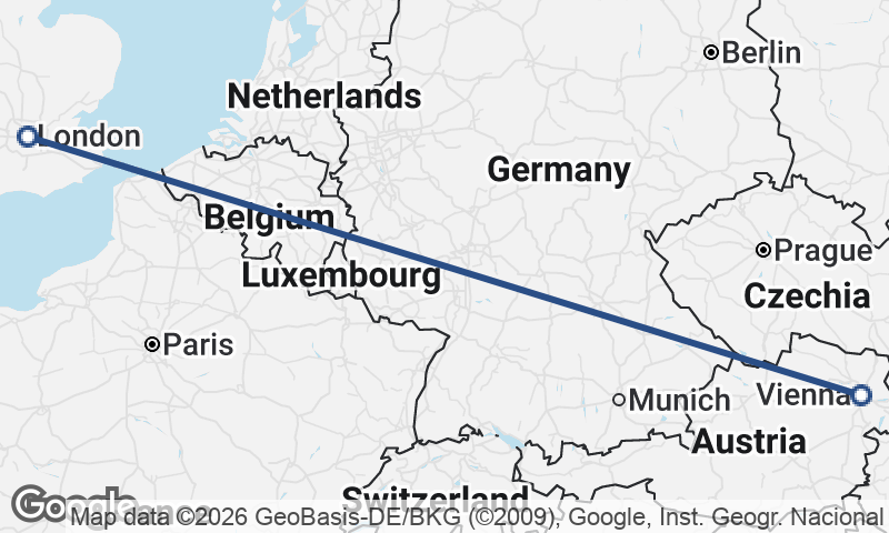Vienna to London