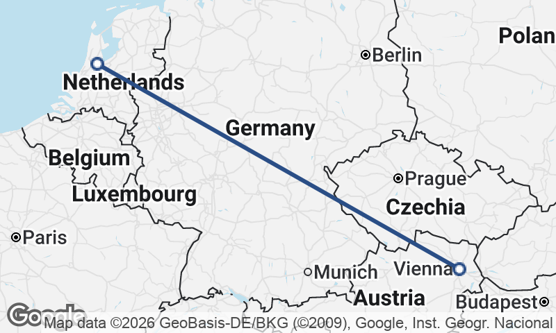 Vienna to Amsterdam