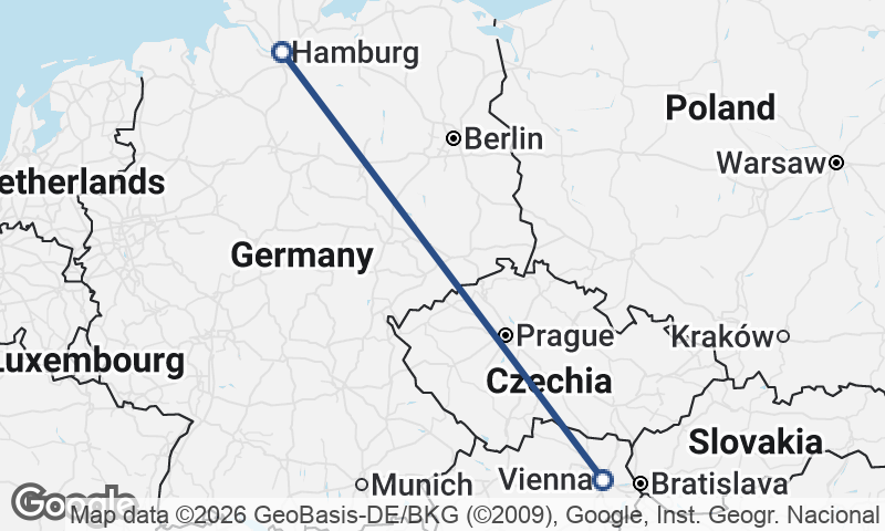 Vienna to Hamburg