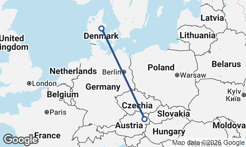 Vienna to Aarhus