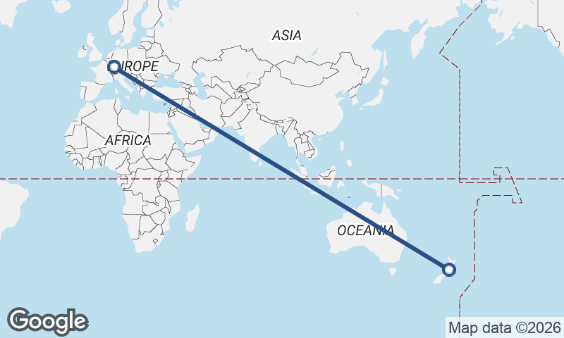 Strasbourg to Wellington