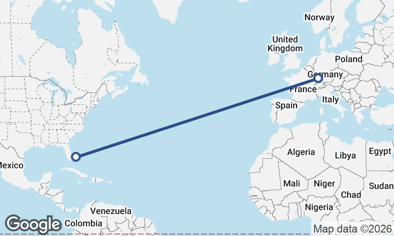 Strasbourg to Freeport City