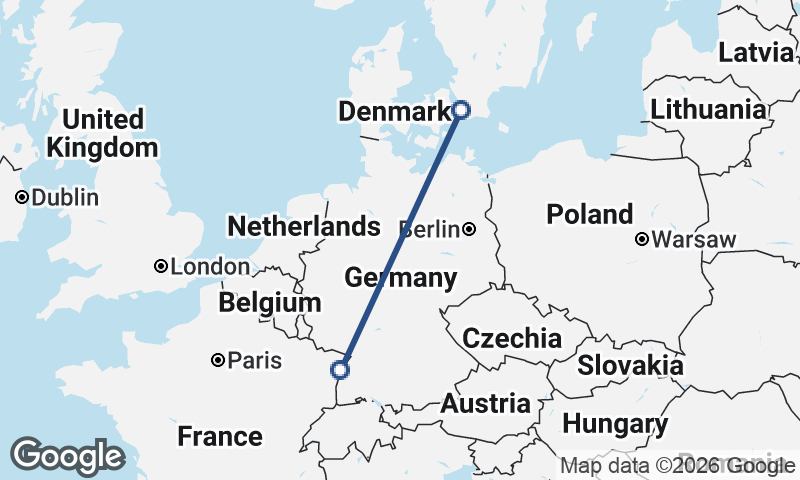 Strasbourg to Malmö