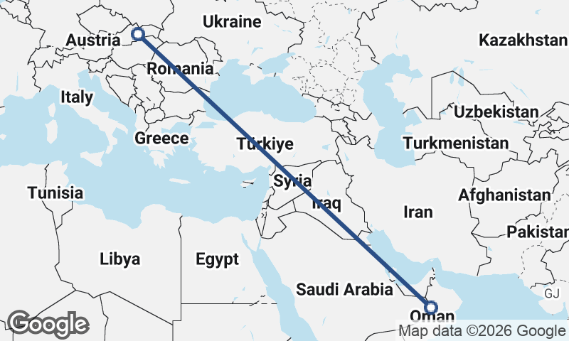 Slovakia to Oman