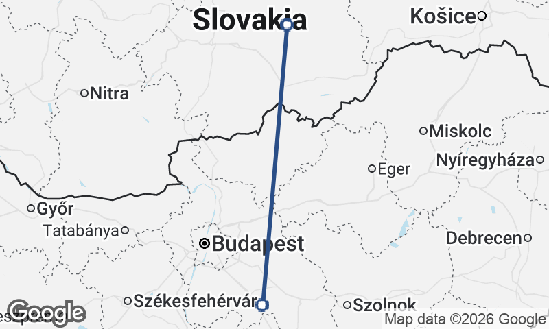 Slovakia to Hungary