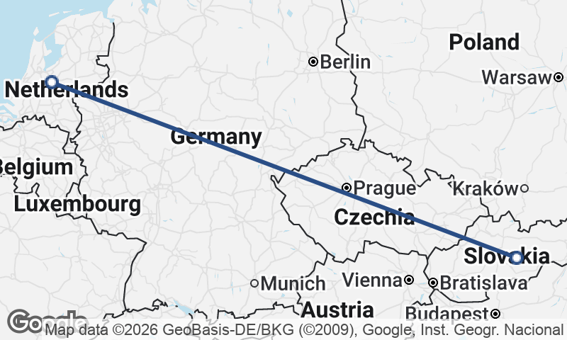 Slovakia to Netherlands