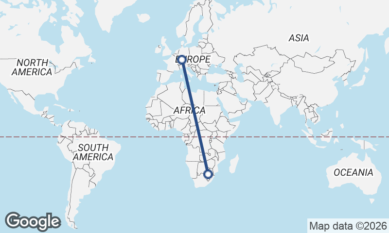 Stuttgart to Johannesburg