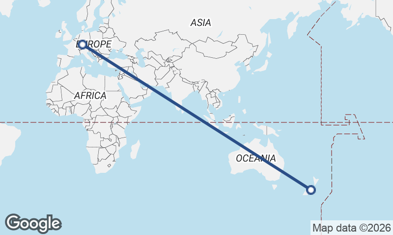 Stuttgart to Christchurch