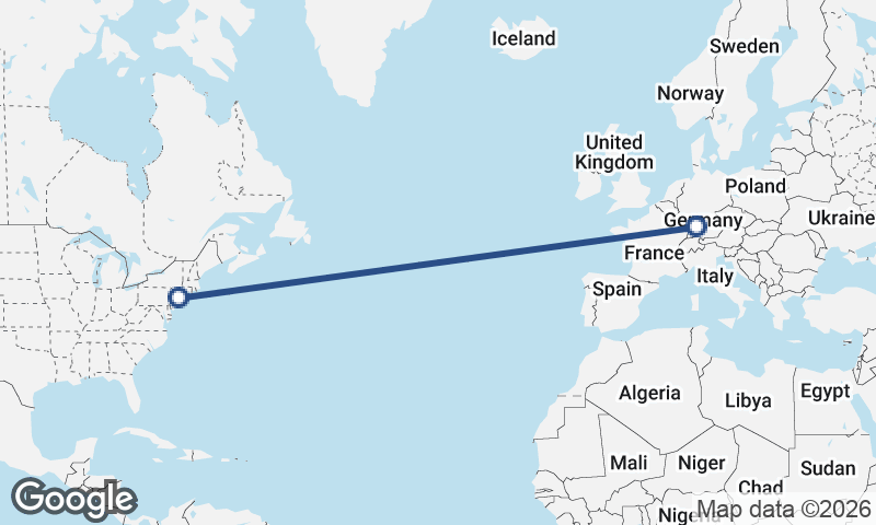Stuttgart to New York