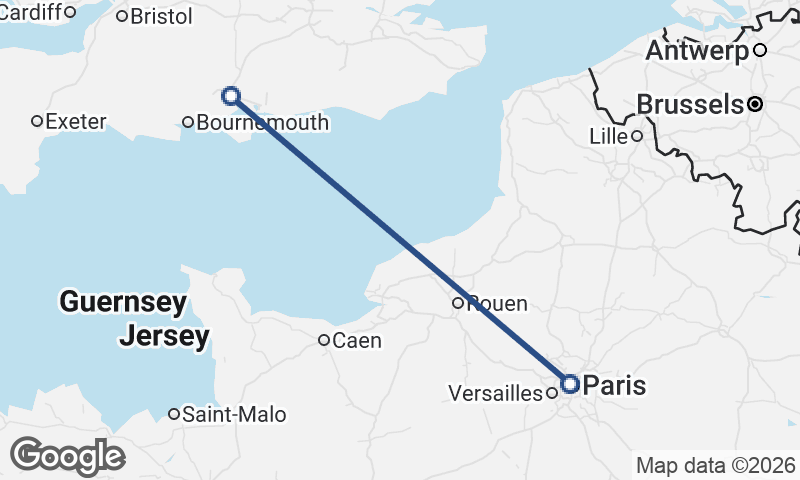 Paris to Southampton