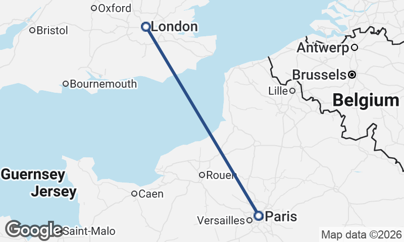 Paris to London