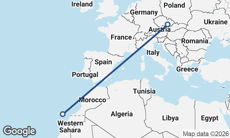 Brno to Las Palmas de Gran Canaria