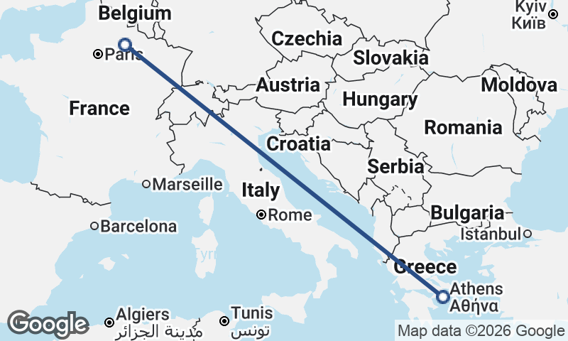 Reims to Athens