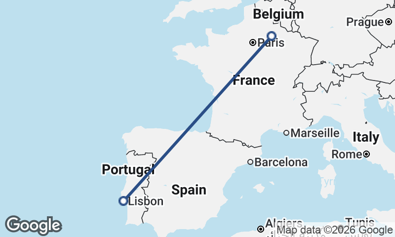 Reims to Lisbon