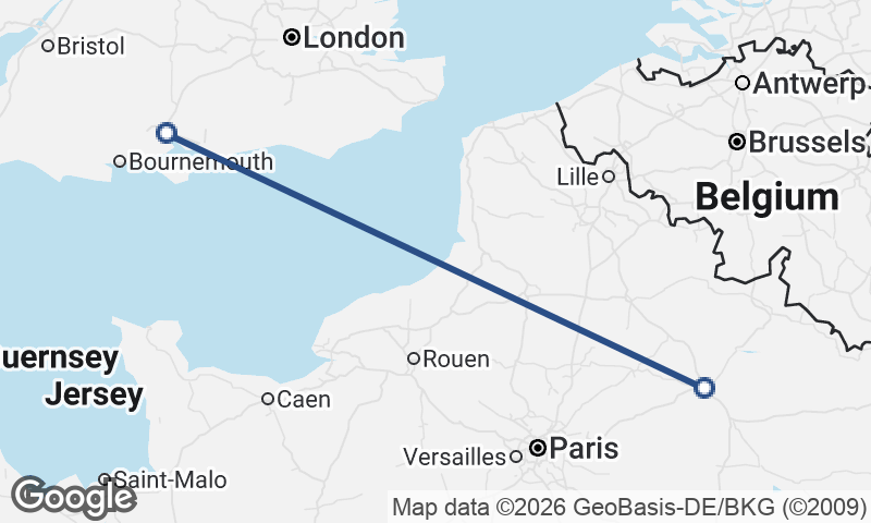 Reims to Southampton