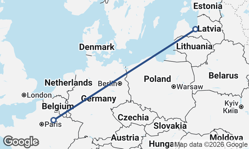 Reims to Riga