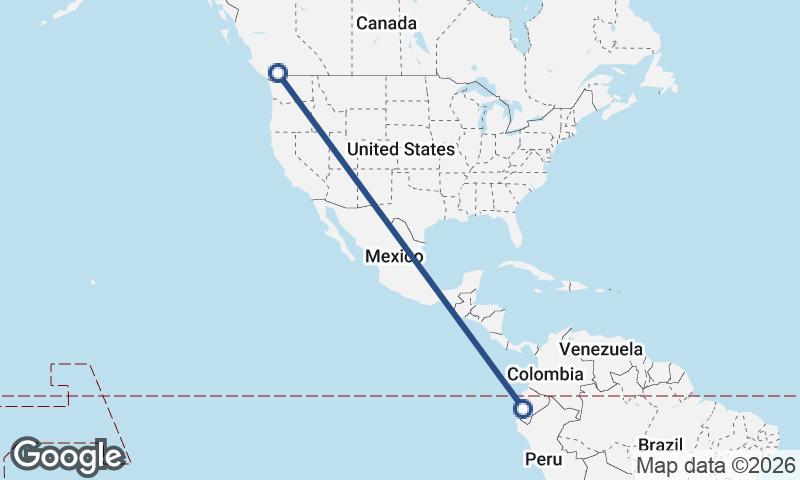 Vancouver to Guayaquil