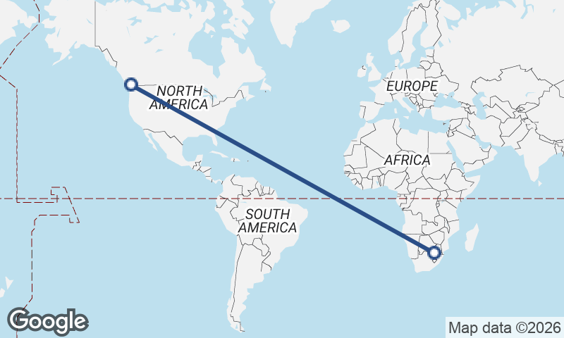 Vancouver to Johannesburg