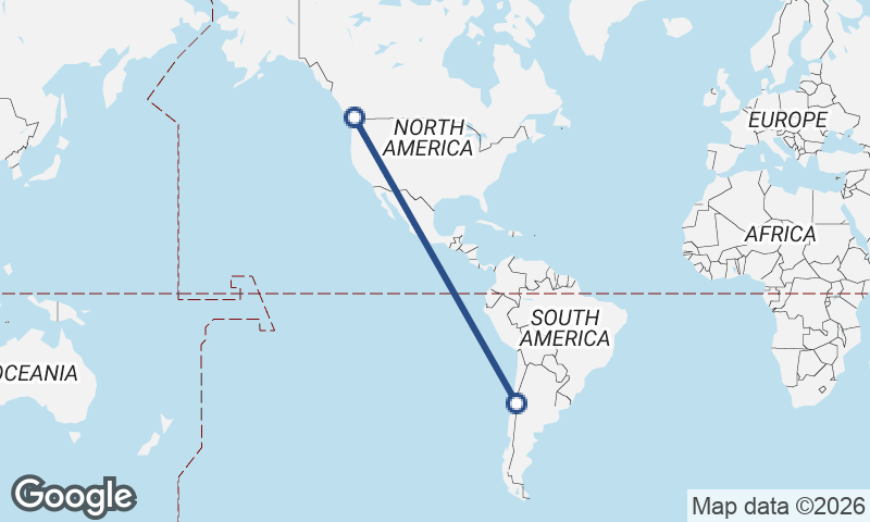 Vancouver to Santiago