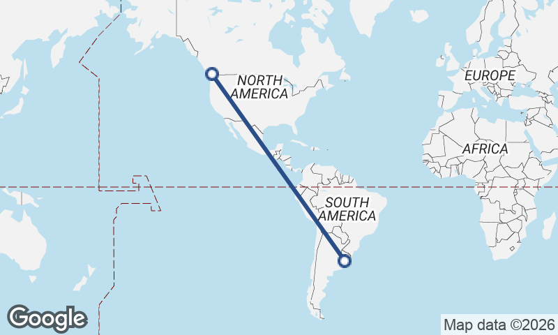 Vancouver to Montevideo