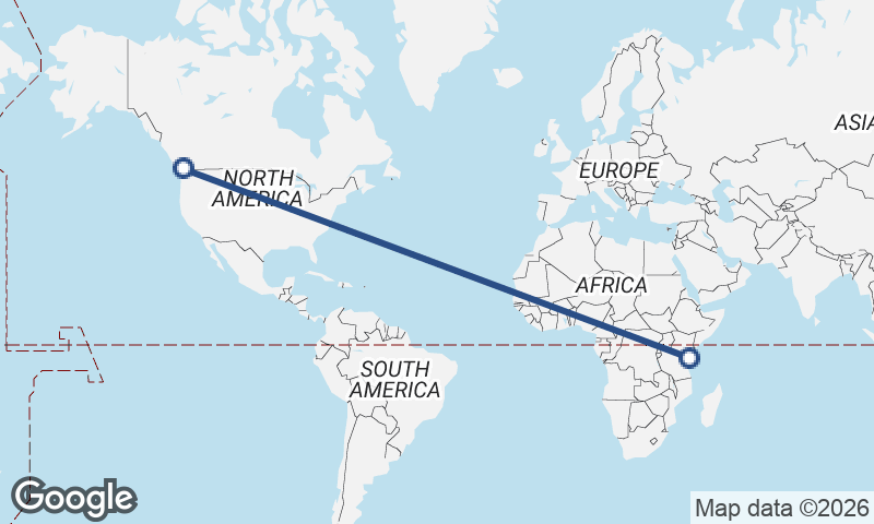 Vancouver to Mombasa