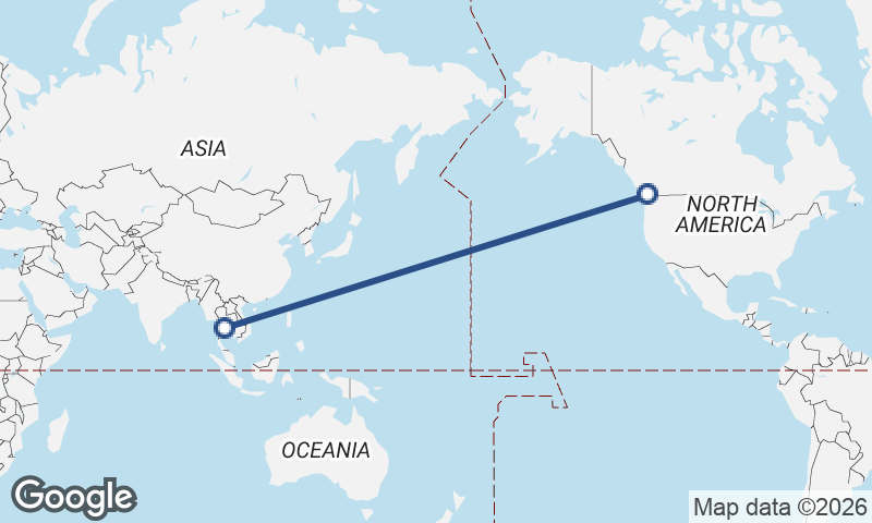 Vancouver to Bangkok