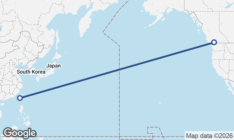 Vancouver to Kaohsiung