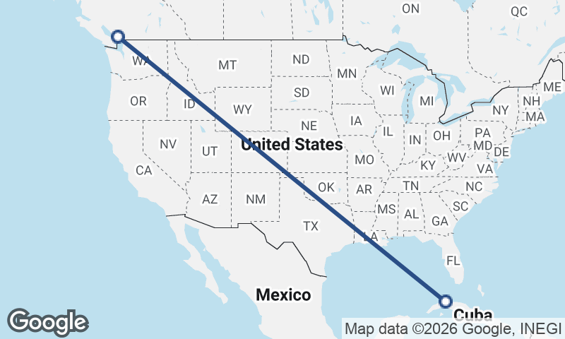 Vancouver to Havana
