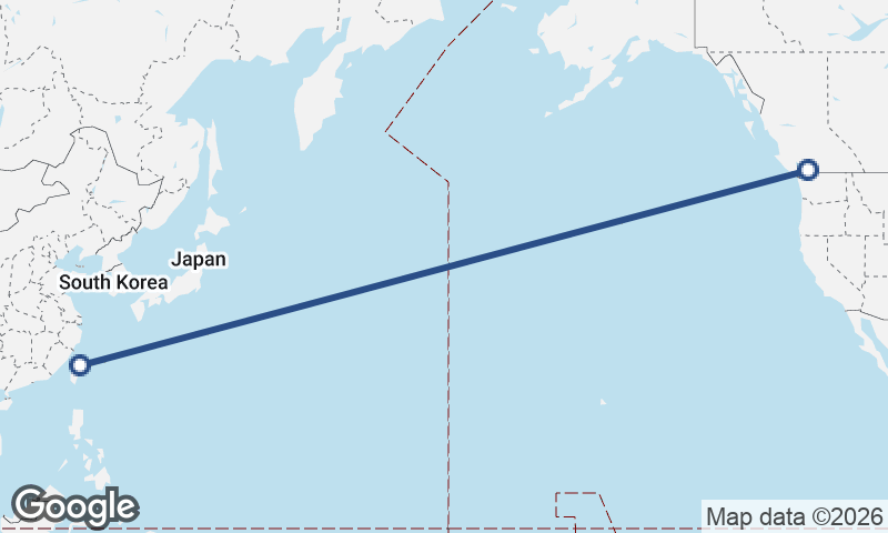 Vancouver to Taipei