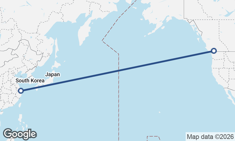 Vancouver to Shanghai