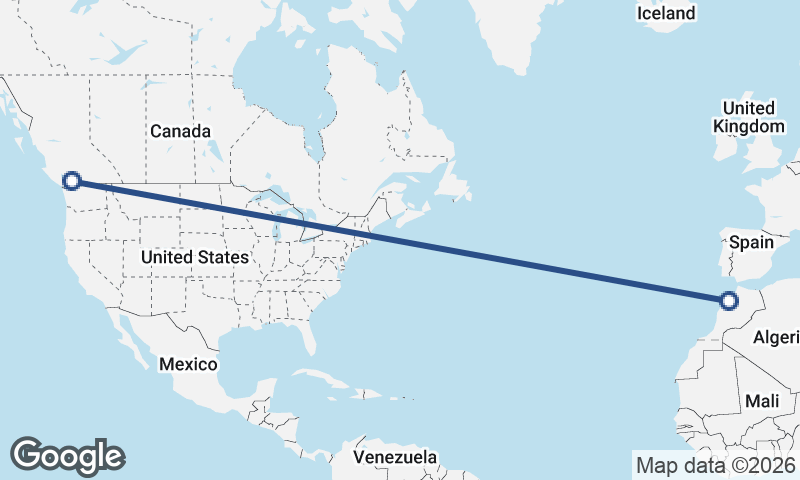 Vancouver to Casablanca