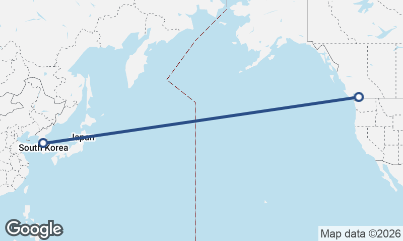 Vancouver to Seoul