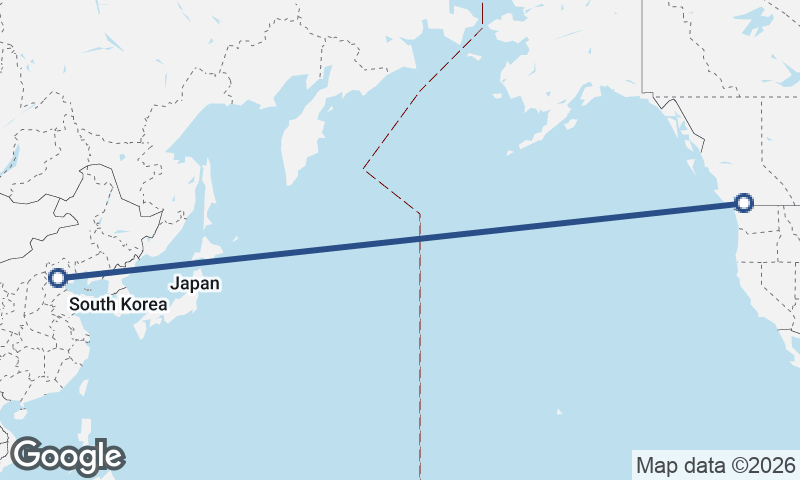 Vancouver to Beijing