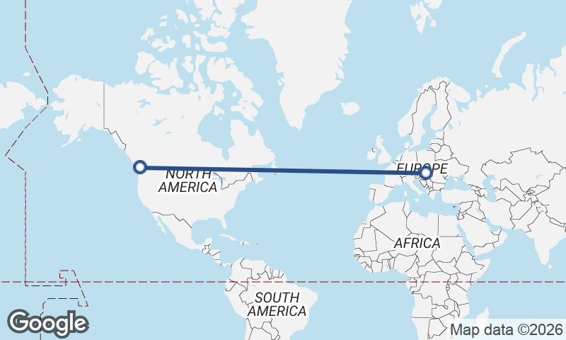 Vancouver to Budapest