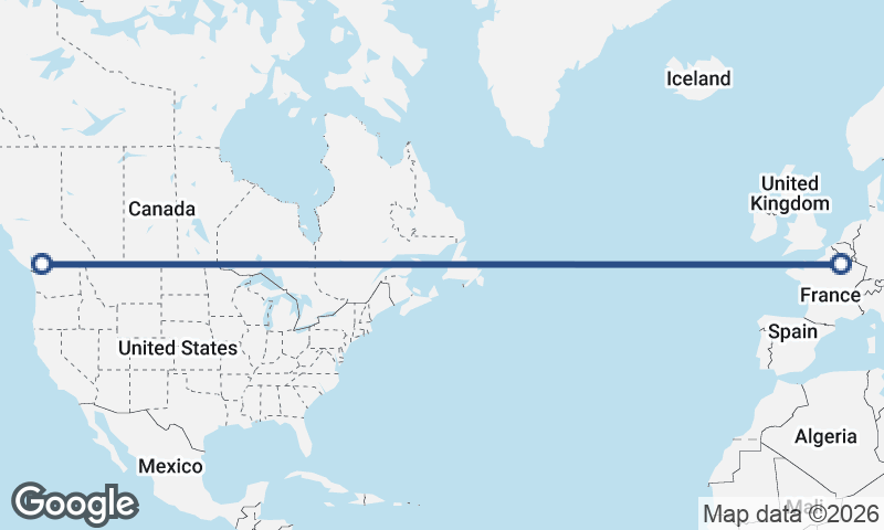 Vancouver to Reims