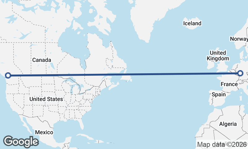 Vancouver to Frankfurt