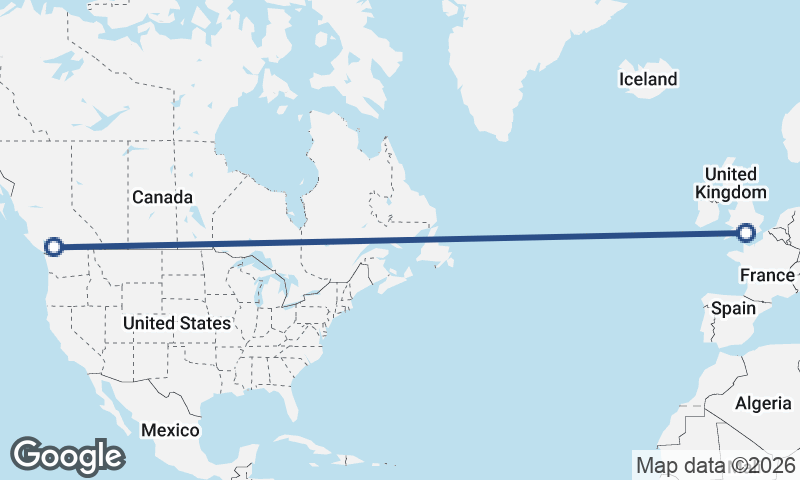 Vancouver to Southampton