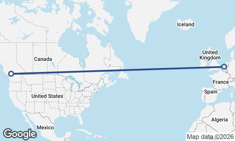 Vancouver to Rotterdam