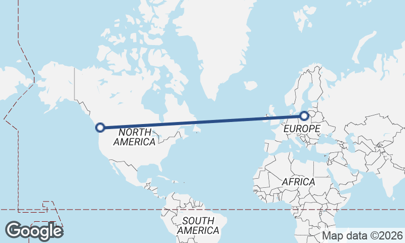 Vancouver to Gdańsk