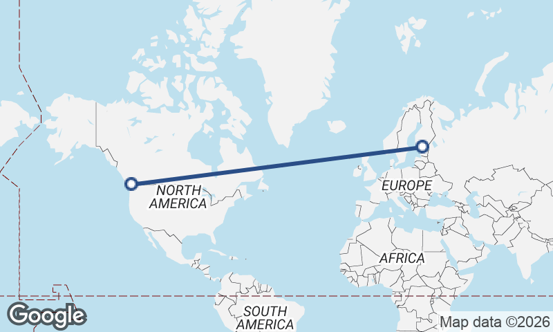 Vancouver to Helsinki