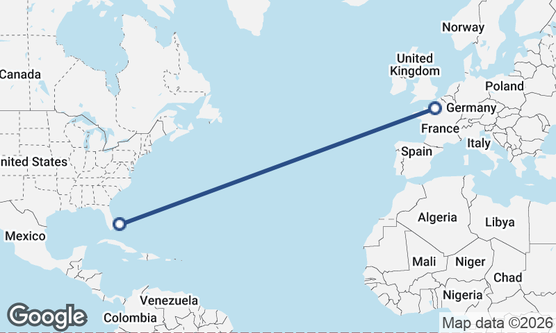 Rouen to Freeport City