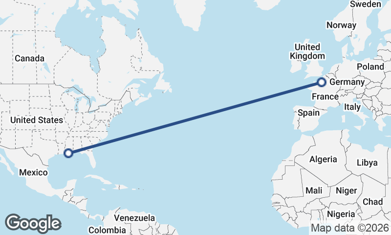 Rouen to New Orleans