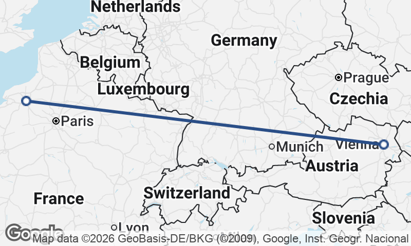Rouen to Vienna