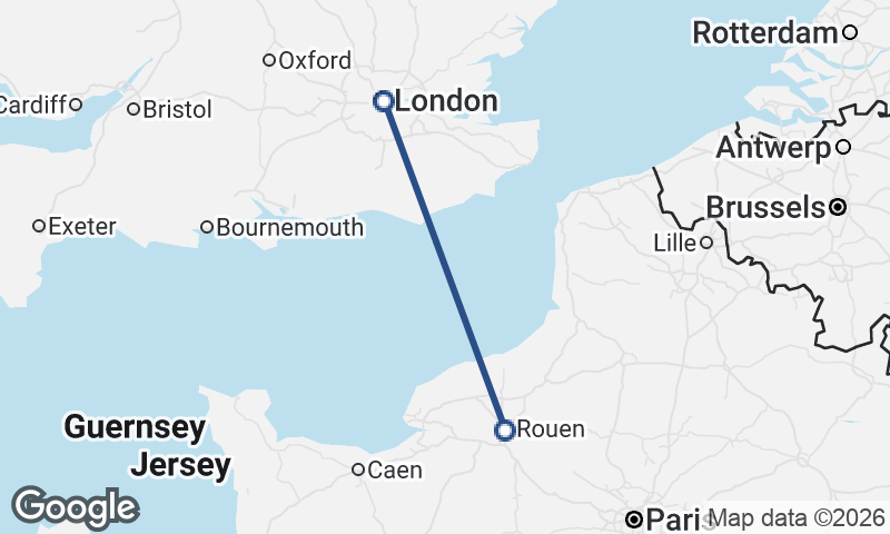 Rouen to London