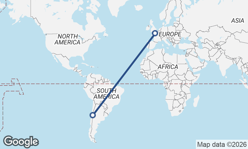 Le Havre to Santiago