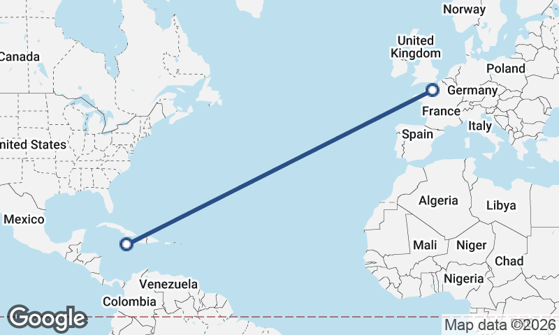 Le Havre to Kingston