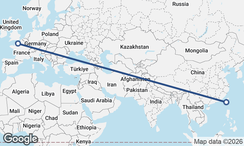 Le Havre to Kaohsiung