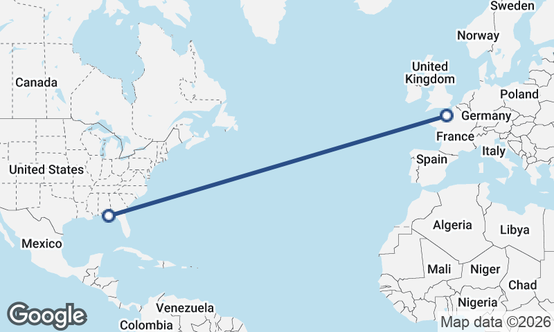 Le Havre to Panama City